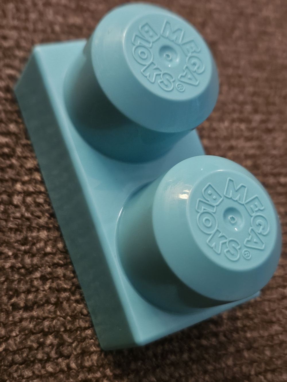 Light Blue Mega Bloks Single Brick Large Jumbo Piece Vintage Collectible RARE!